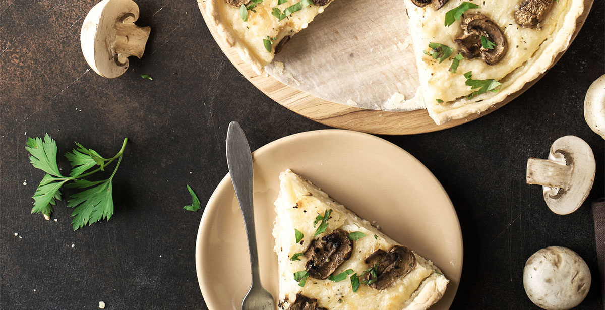 RECETTE TARTE AUX CHAMPIGNONS